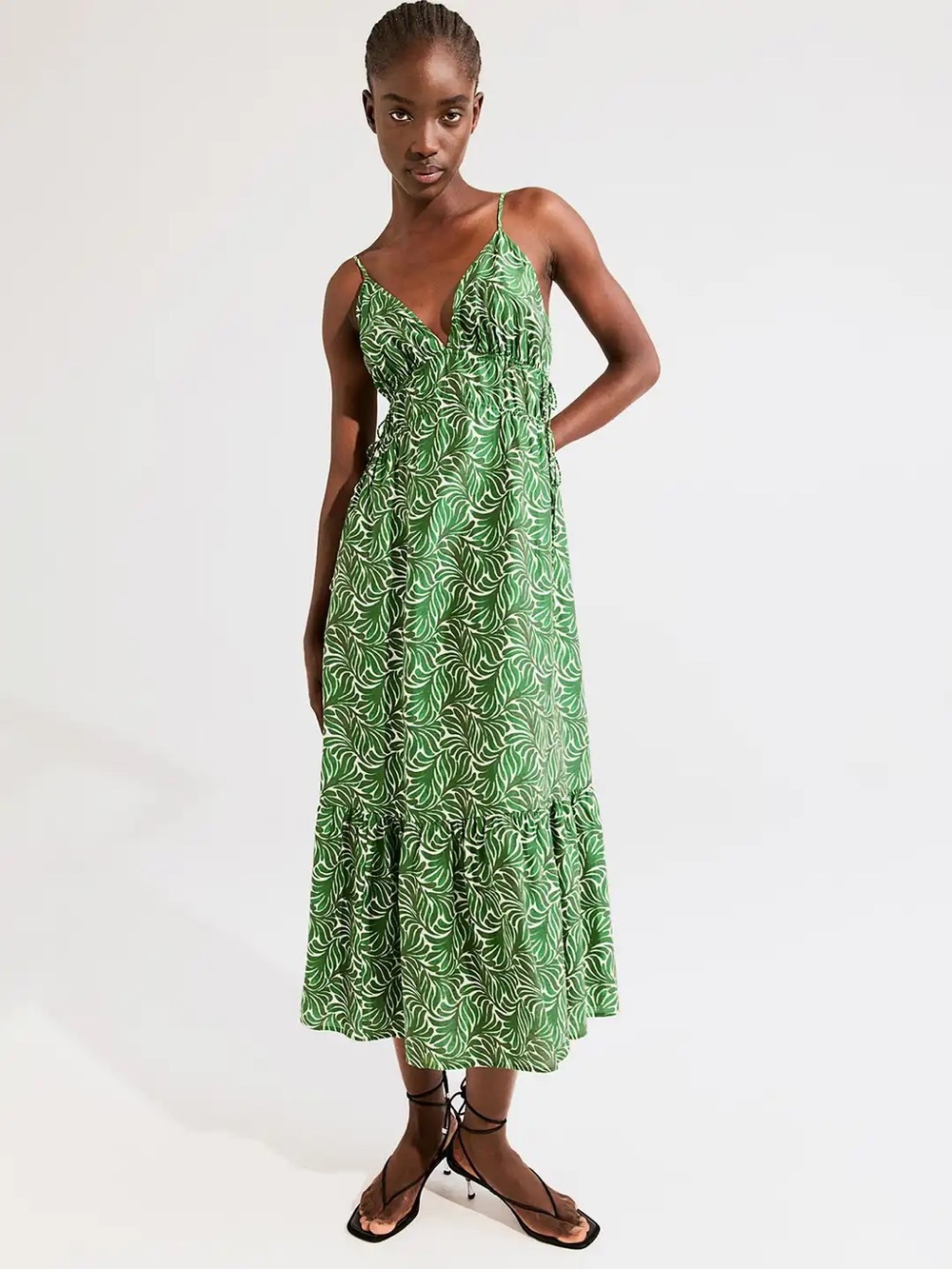 H&M Drawstring Detail Maxi Dress - sz L